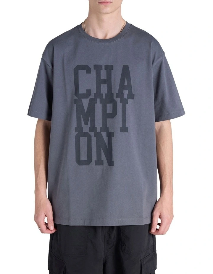 Capital Graphic Tee in Grey image 1