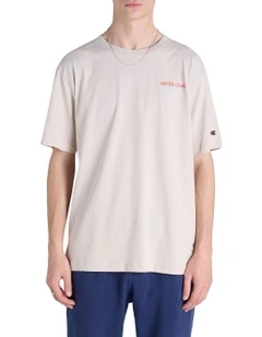 Endless Summer Graphic Print Tee in Stone Throw