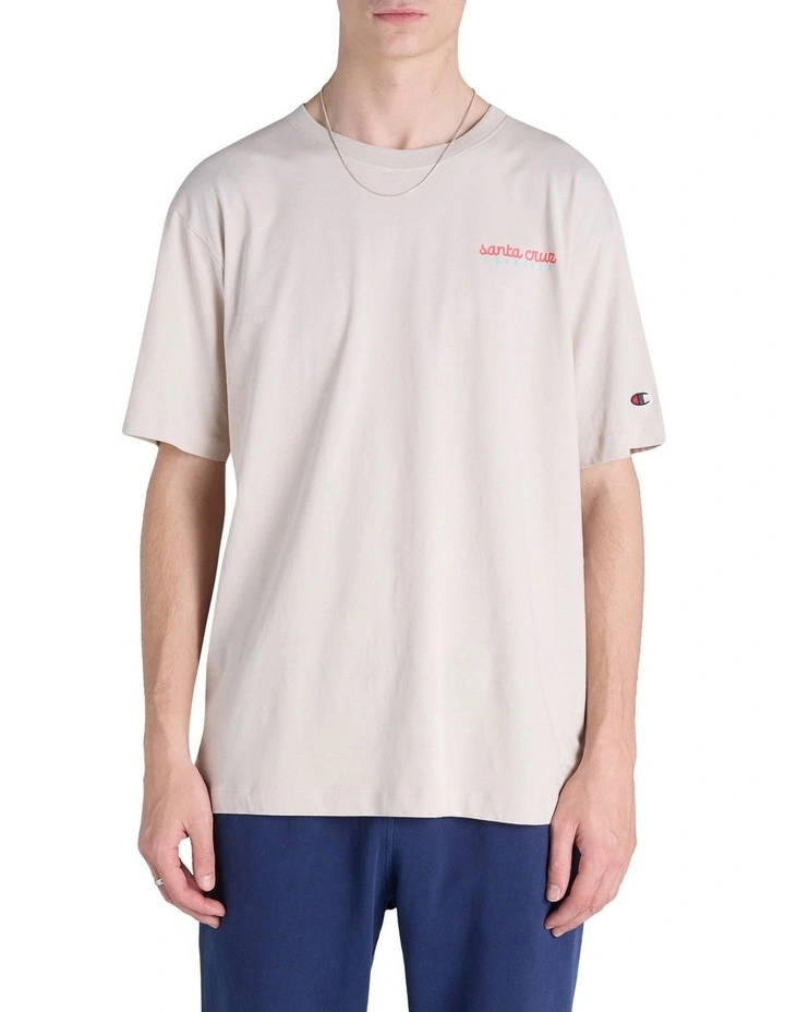 Endless Summer Graphic Print Tee in Stone Throw image 1