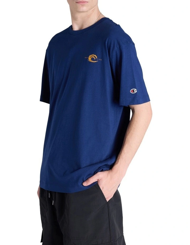 Endless Summer Graphic Print Tee in Sail Away Navy image 3