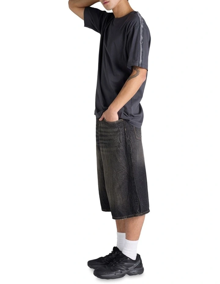 Lux Taping Tee in Grey image 4