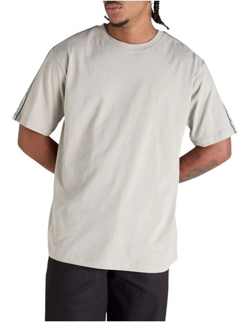Lux Taping Tee in Beige