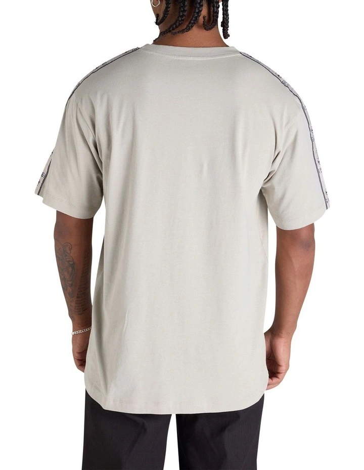 Lux Taping Tee in Beige image 2