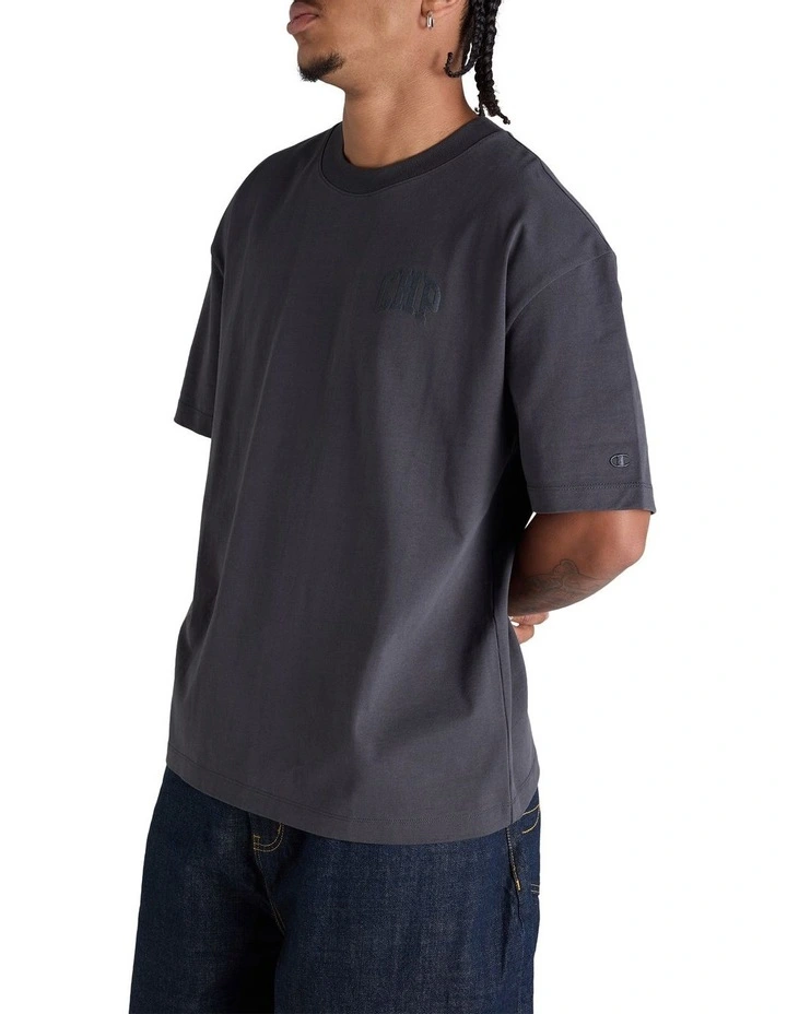 Preminum Logo Tee in Grey image 2