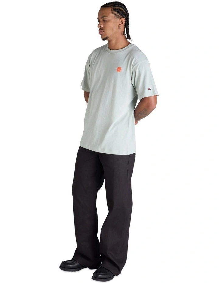 Graphic Print Tee in Clever Sage image 4