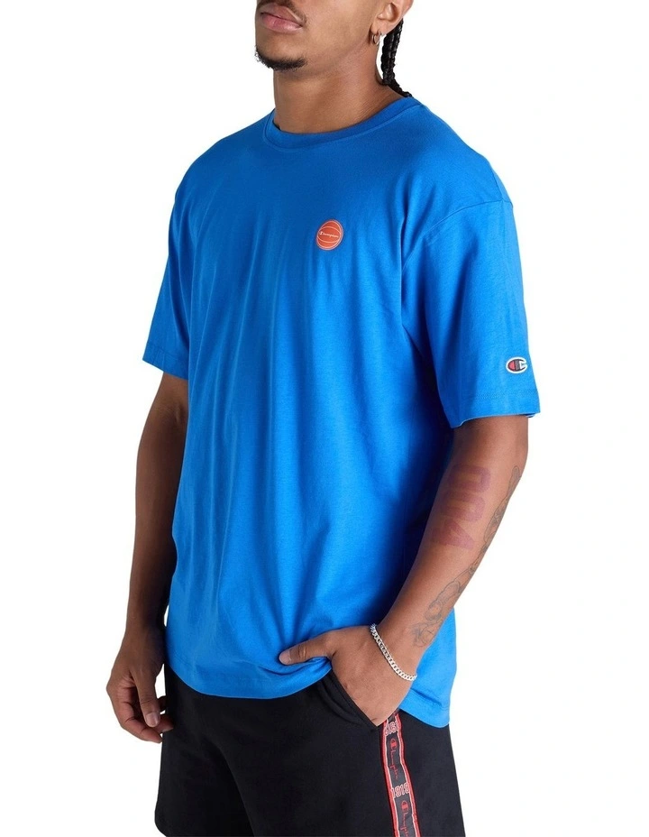 Graphic Print Tee in Bluebell Breeze image 3