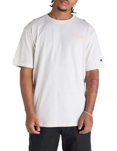 Graphic Print Tee in Ivory Canvas