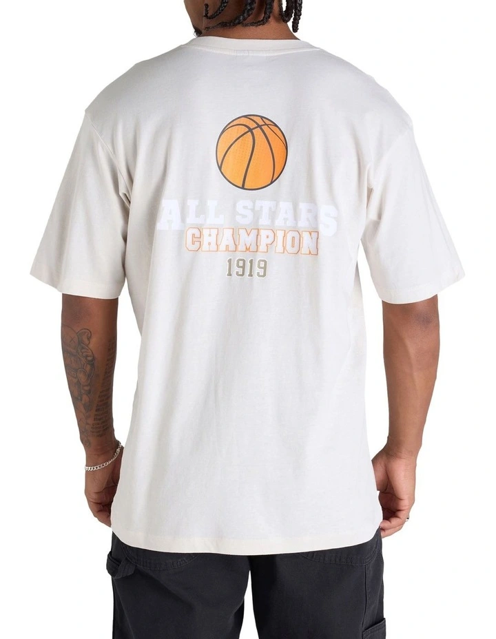 Graphic Print Tee in Ivory Canvas image 2