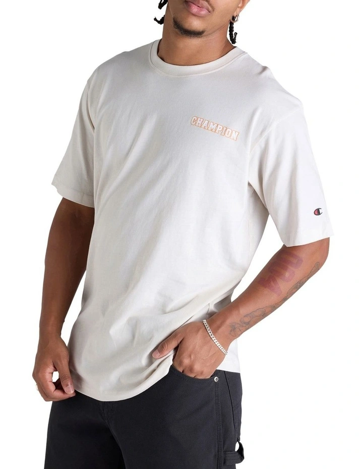 Graphic Print Tee in Ivory Canvas image 3