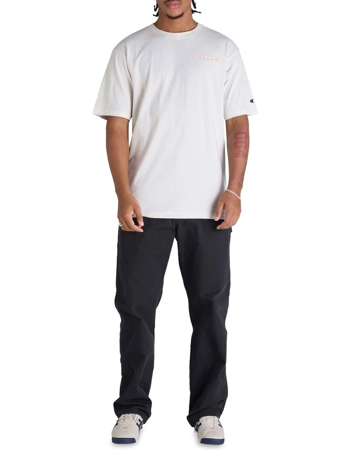 Graphic Print Tee in Ivory Canvas image 4