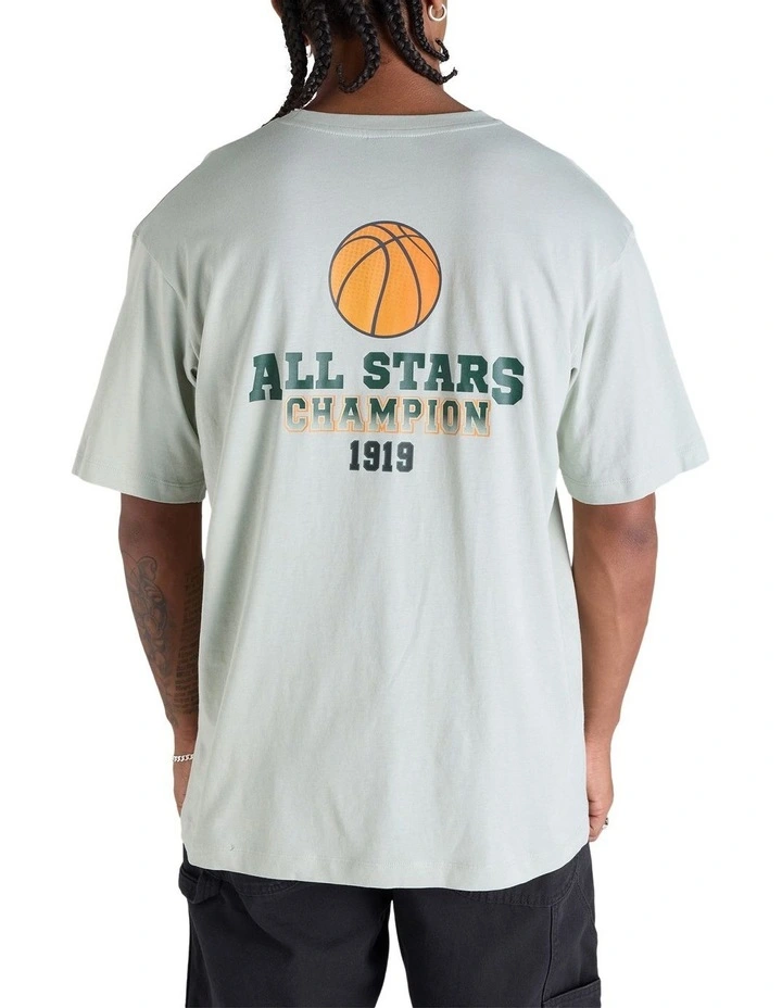 Graphic Print Tee in Clever Sage image 2