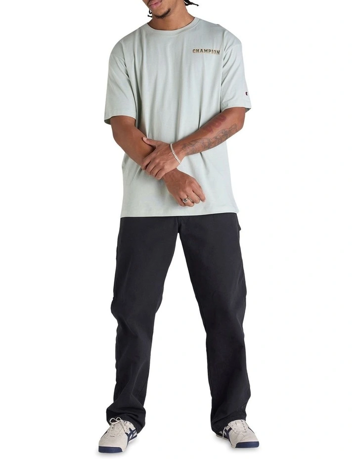 Graphic Print Tee in Clever Sage image 4