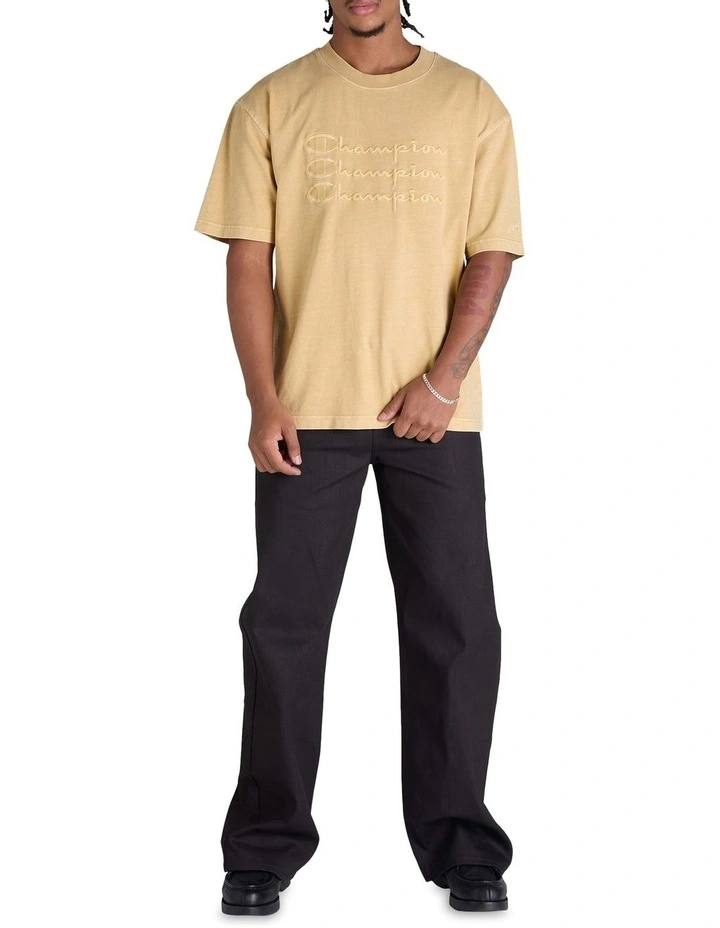 Rochester Vintage Wash Tee in Yellow image 4