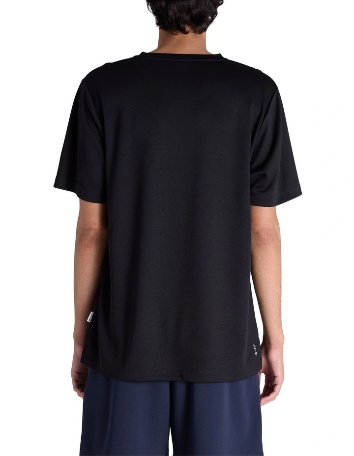 C-Fit Performance Mesh Tee in Blk Black image 2