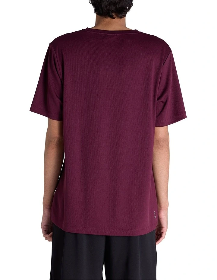 C-Fit Performance Mesh Tee in Uwl Maroon image 2