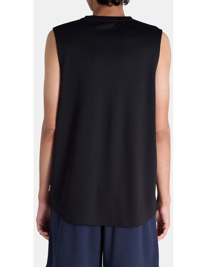 C-Fit Performance Mesh Tank in Blk Black image 2