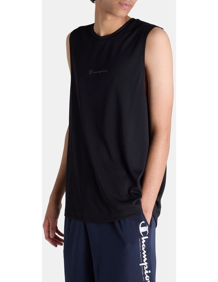 C-Fit Performance Mesh Tank in Blk Black image 3