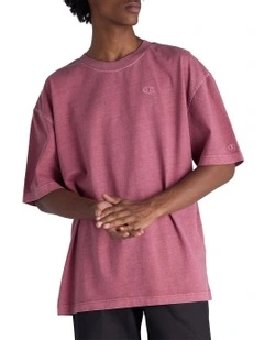 Vintage Wash Tee in Red