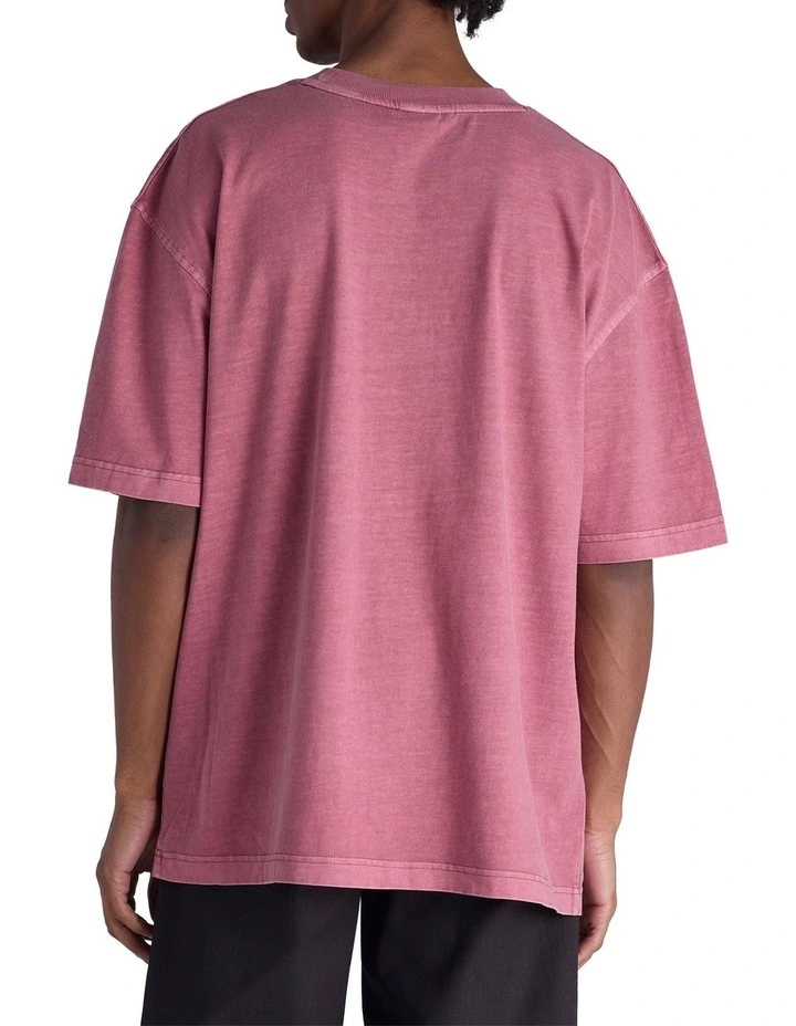 Vintage Wash Tee in Red image 2