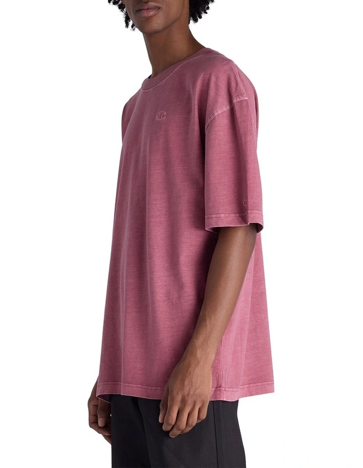 Vintage Wash Tee in Red image 3