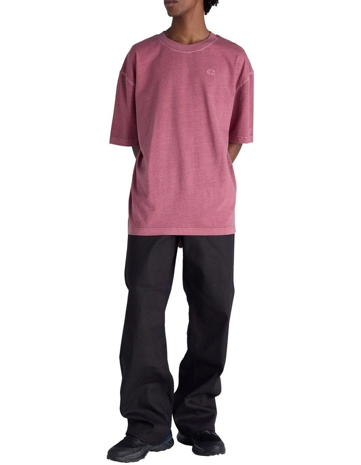 Vintage Wash Tee in Red image 4