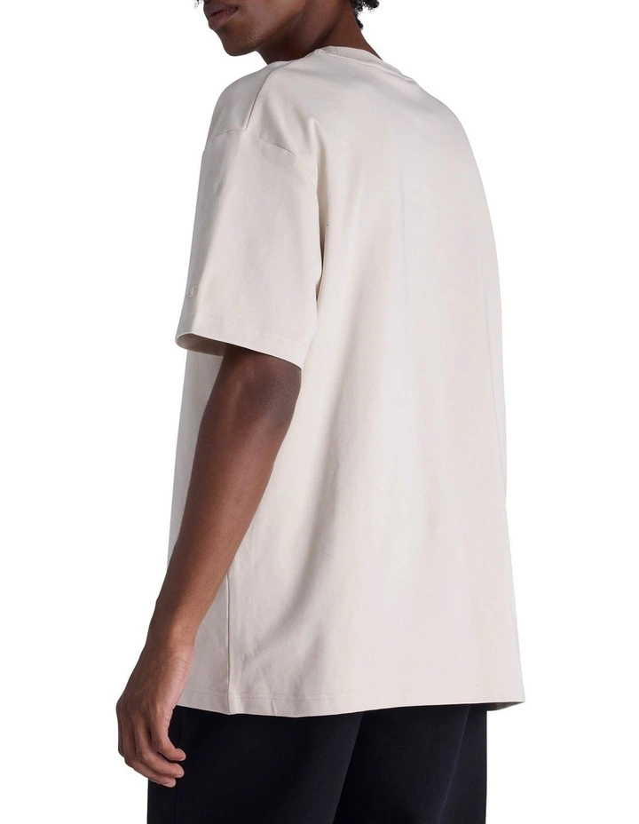 Base Tee in Cream image 2