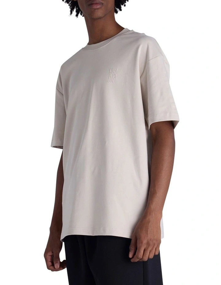 Base Tee in Cream image 3