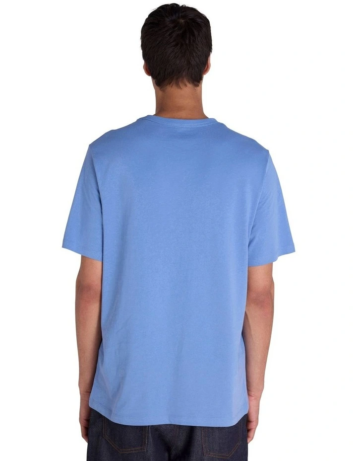 Puff Script Tee in Blue image 2