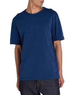 Tonal O/S Tee in Blue