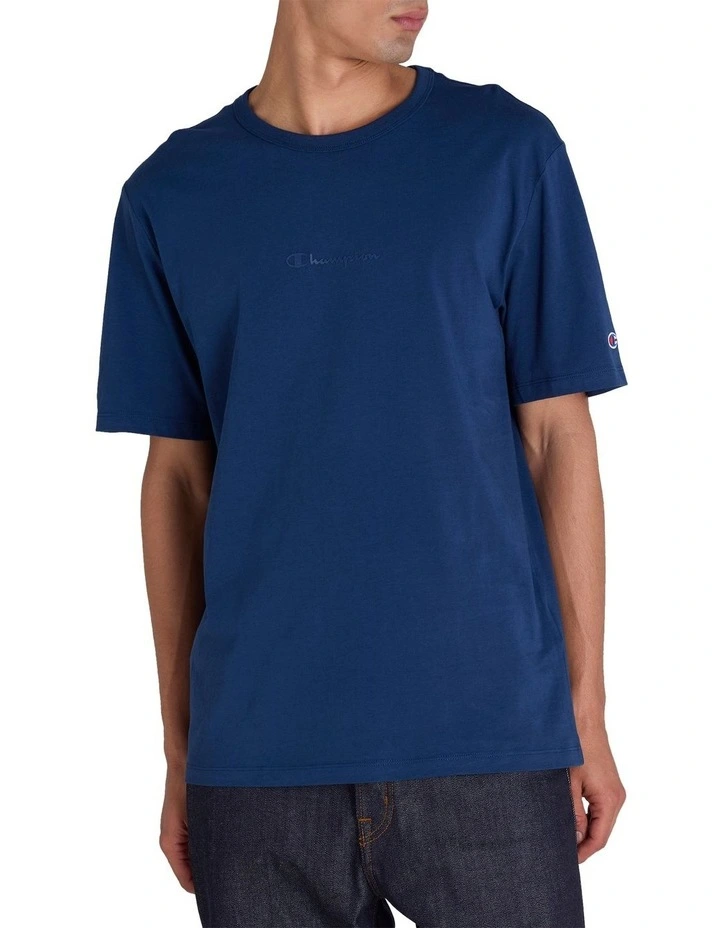 Tonal O/S Tee in Blue image 1