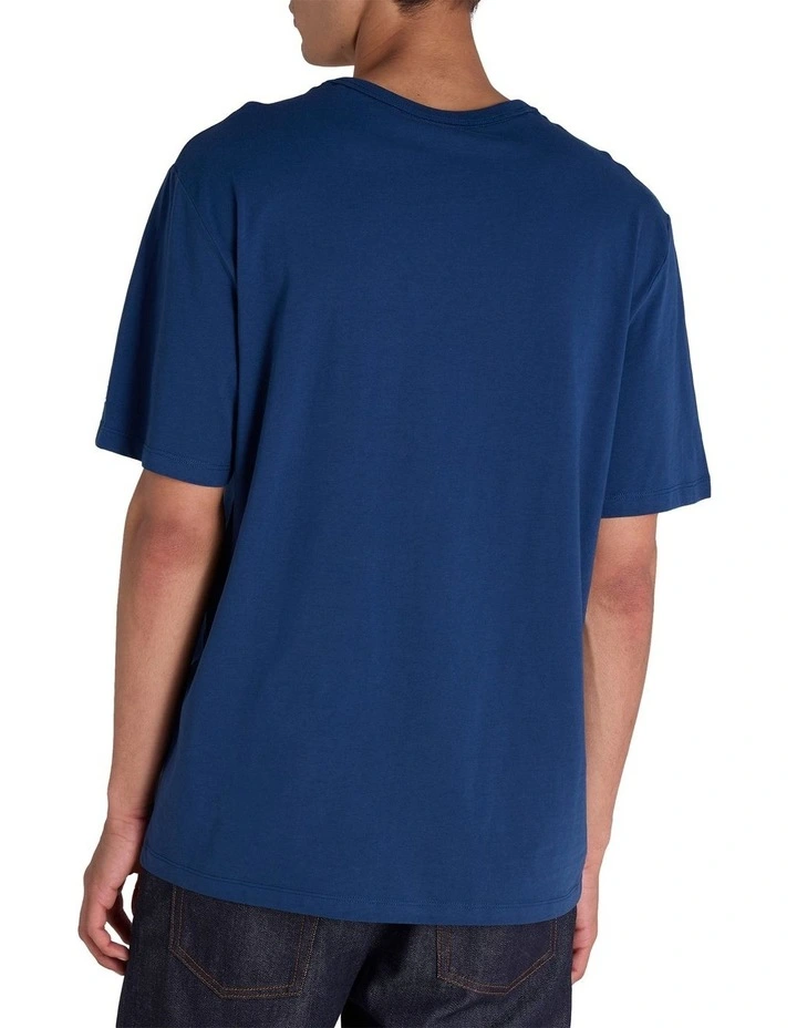 Tonal O/S Tee in Blue image 2