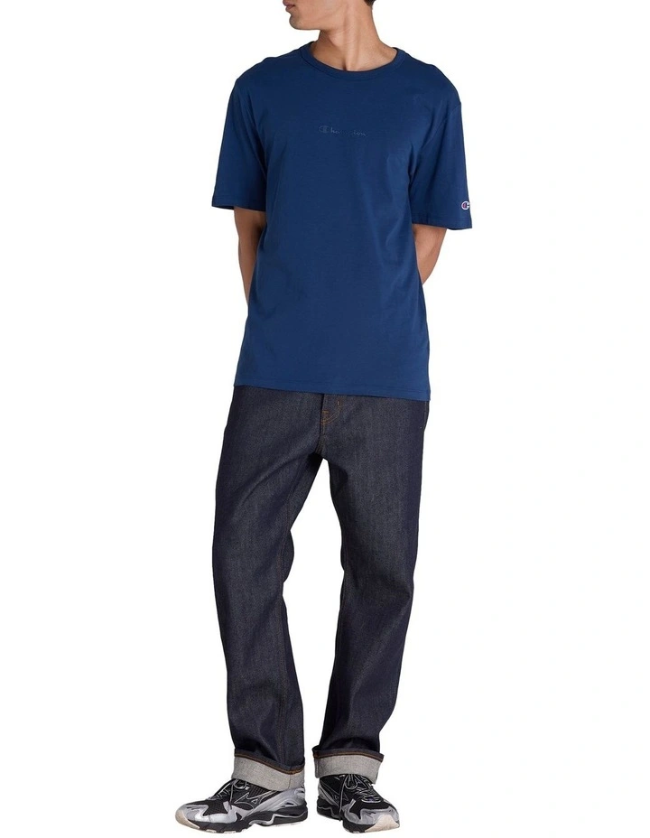 Tonal O/S Tee in Blue image 4