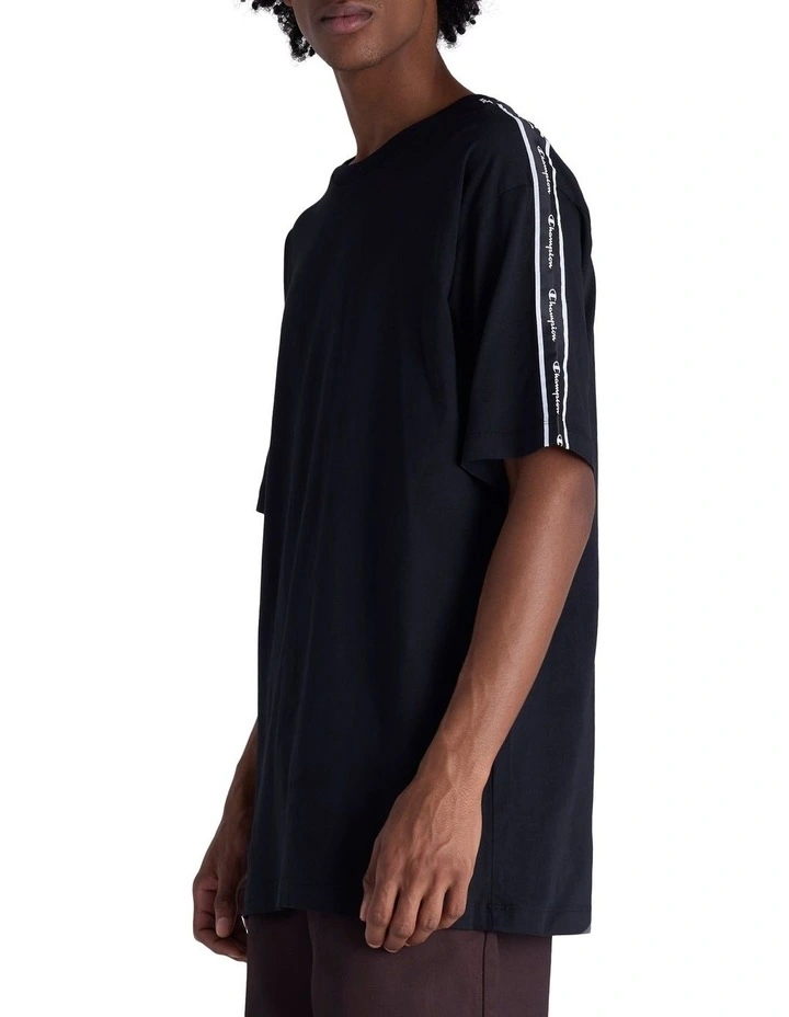 Lux Taping Tee in Black image 3