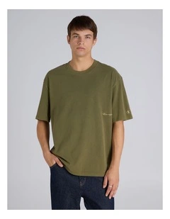 Vintage Wash Tee Fossil Leaf Green