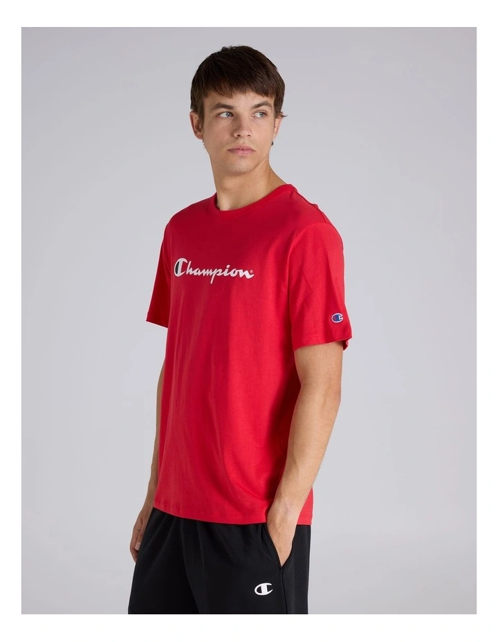 Script Short Sleeve Tee Scarlet image 3