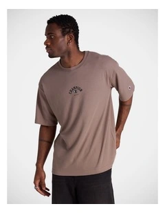 Mesh Basketball O/S Tee Mushroom