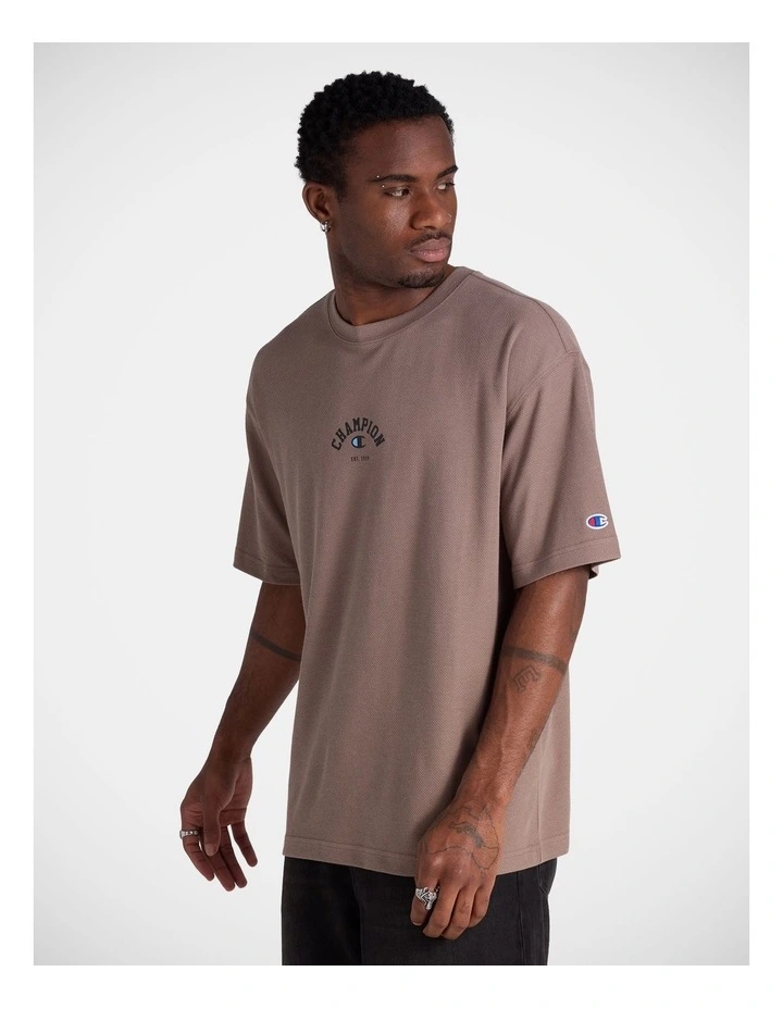 Mesh Basketball O/S Tee Mushroom image 2