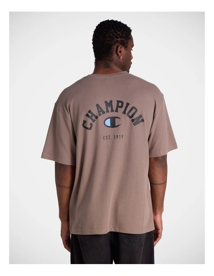 Mesh Basketball O/S Tee Mushroom image 3