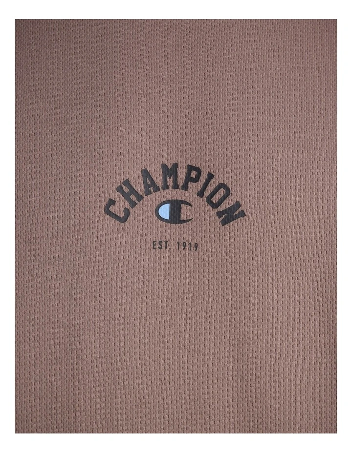 Mesh Basketball O/S Tee Mushroom image 6