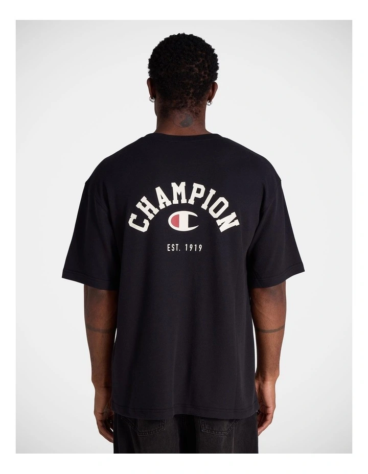 Mesh Basketball O/S Tee Black image 3