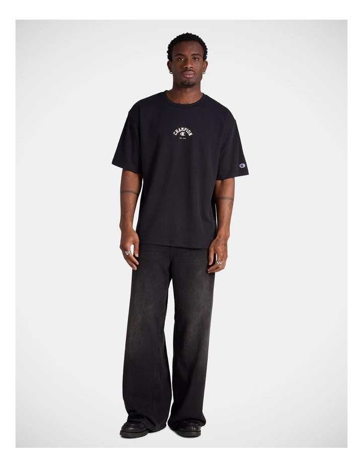 Mesh Basketball O/S Tee Black image 4