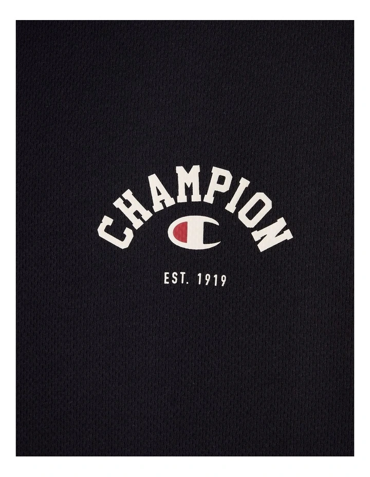Mesh Basketball O/S Tee Black image 6