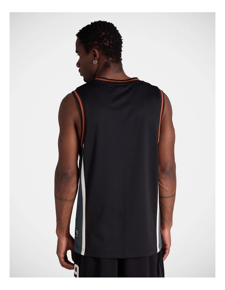Mesh Basketball Tank Black image 2