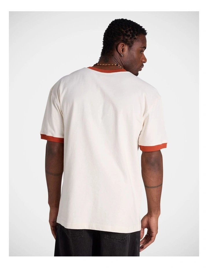 Ue Ath Dept Ringer Tee Whisper White / Brick Burn image 2
