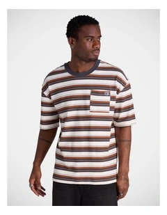 Ue Boxy Pocket Tee Whisper White / Brick Burn