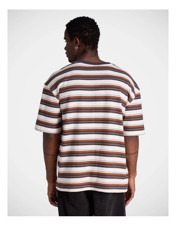 Ue Boxy Pocket Tee Whisper White / Brick Burn image 2