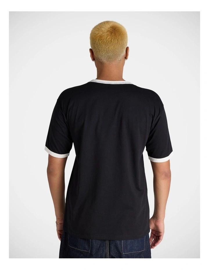 Ringer Script Tee Black image 2