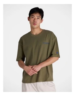 Jersey Hype Tee Fossil Leaf Green