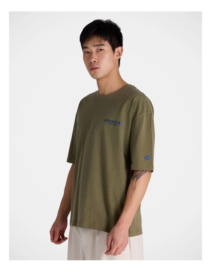Jersey Hype Tee Fossil Leaf Green image 3