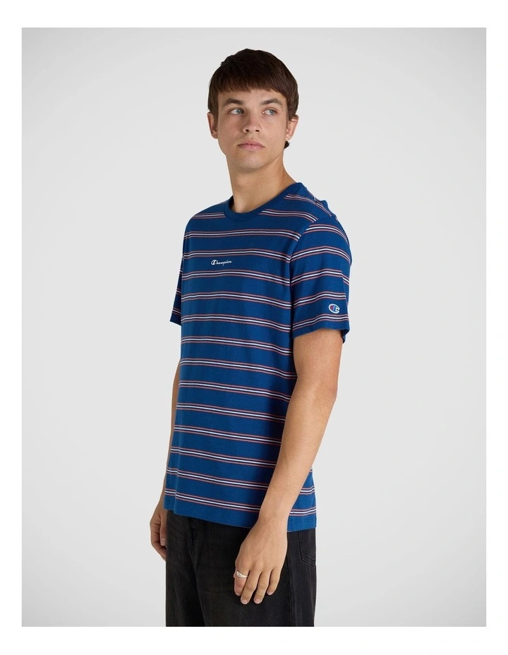 Stripe Script Tee Midnight Run image 3
